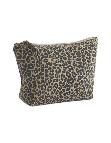 WES-W330-Leopard Print Canvas Accessory Bag